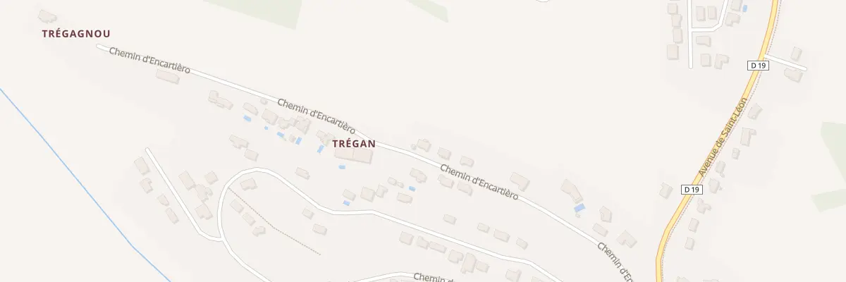 Plan du 372 Che de Trégan à Nailloux