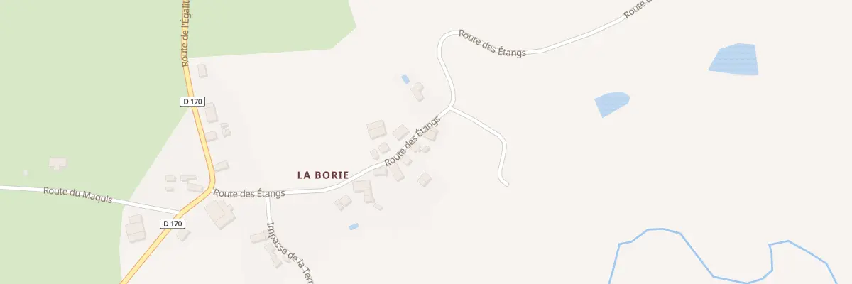 Plan du 5176 La Borie à Chanteix