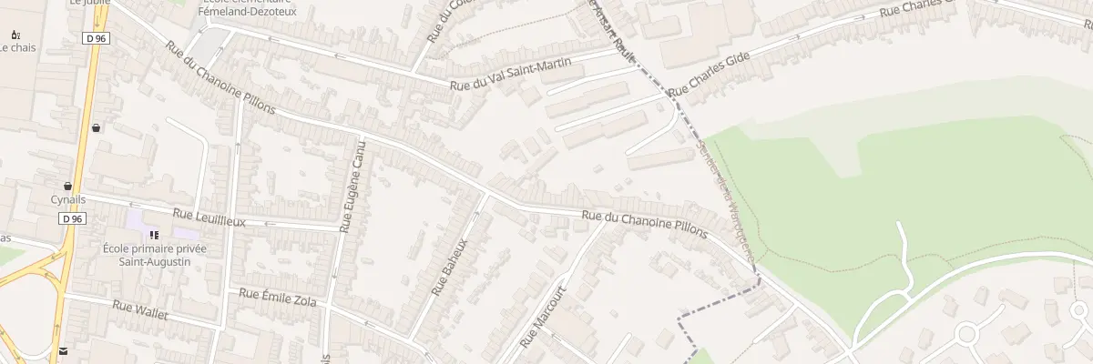 Plan du 127 Rue du Chanoine Pillons à Boulogne-sur-Mer