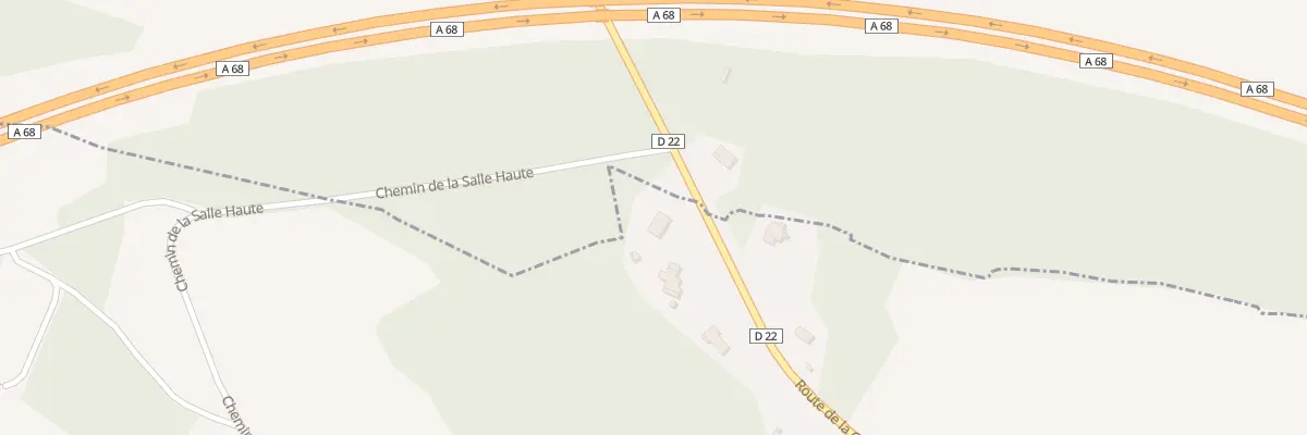 Plan du 1823 Rte de la Gare à Roquesérière