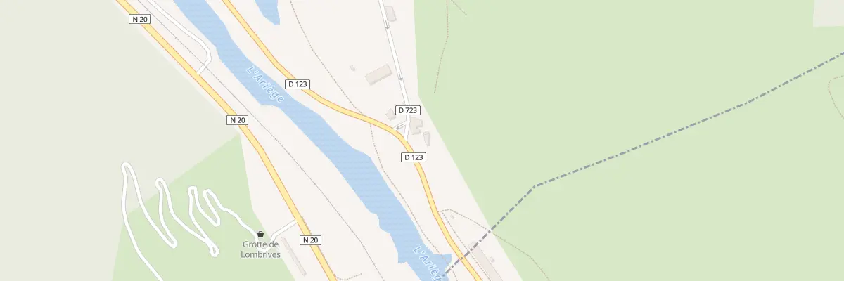 Plan du 1 Rpt du Manoir à Ussat