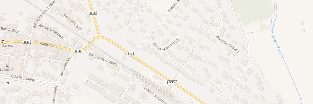 Plan du 52 Rue Jacqueline Auriol à Baziège