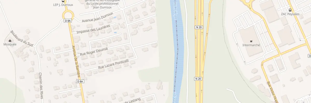 Plan du 9001 Rue Roger Deumié à Ferrières-sur-Ariège