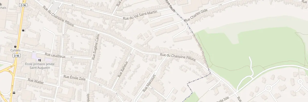 Plan du 135 Rue du Chanoine Pillons à Boulogne-sur-Mer