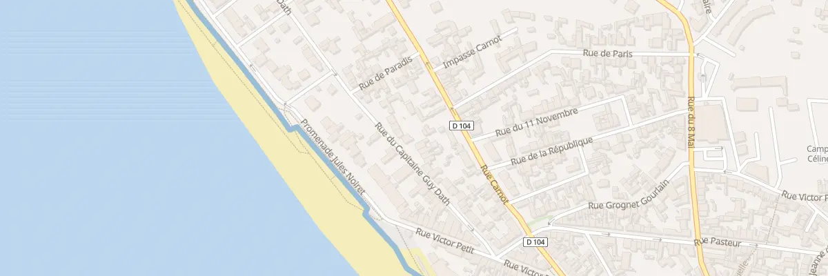 Plan du 34 Rue du Capitaine Guy Dath au Crotoy