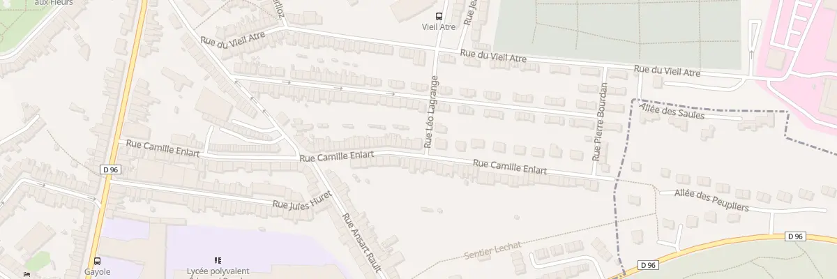 Plan du 105 Rue Camille Enlart à Boulogne-sur-Mer