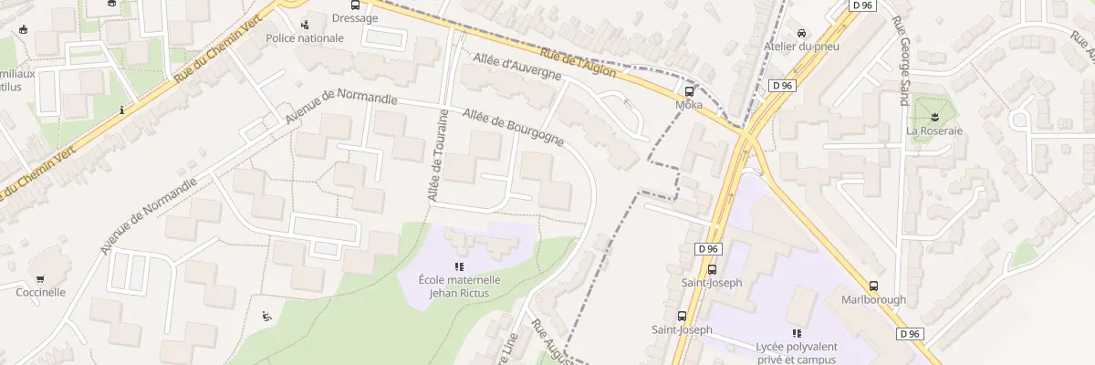 Plan du 18 All de Bourgogne à Boulogne-sur-Mer