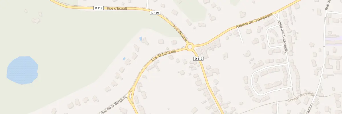 Plan du 1 Rue de Béthune à Condette