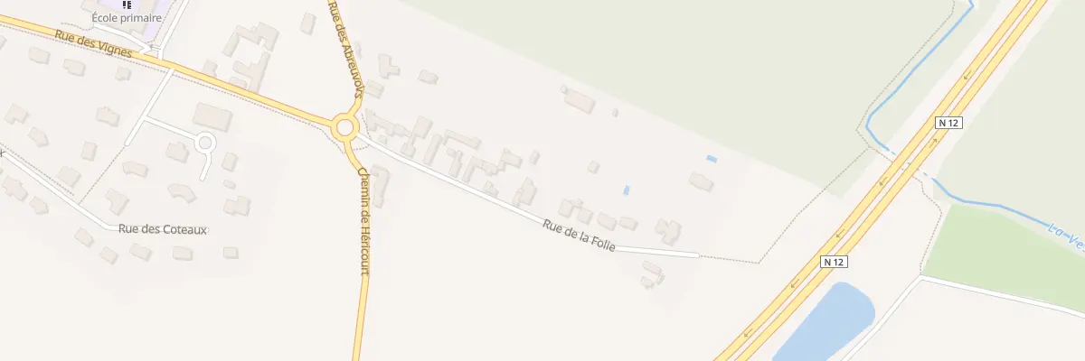 Plan du 15B Rue de la Folie à Maulette