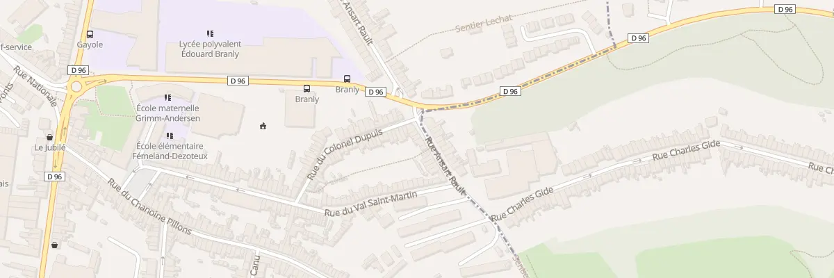 Plan du 23 Rue Ansart Rault à Boulogne-sur-Mer