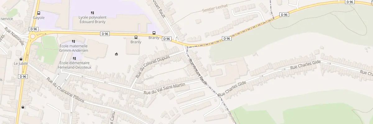 Plan du 21 Rue Ansart Rault à Boulogne-sur-Mer