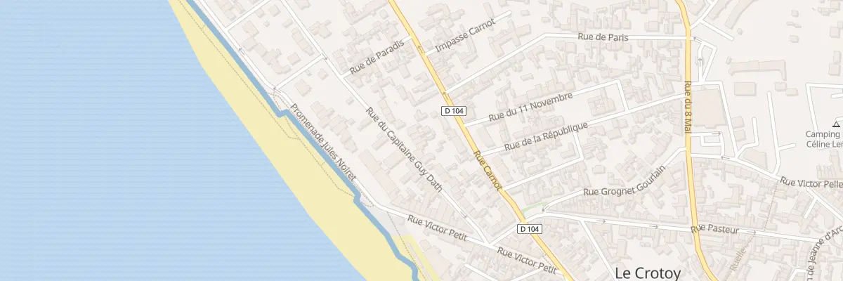 Plan du 28 Rue du Capitaine Guy Dath au Crotoy