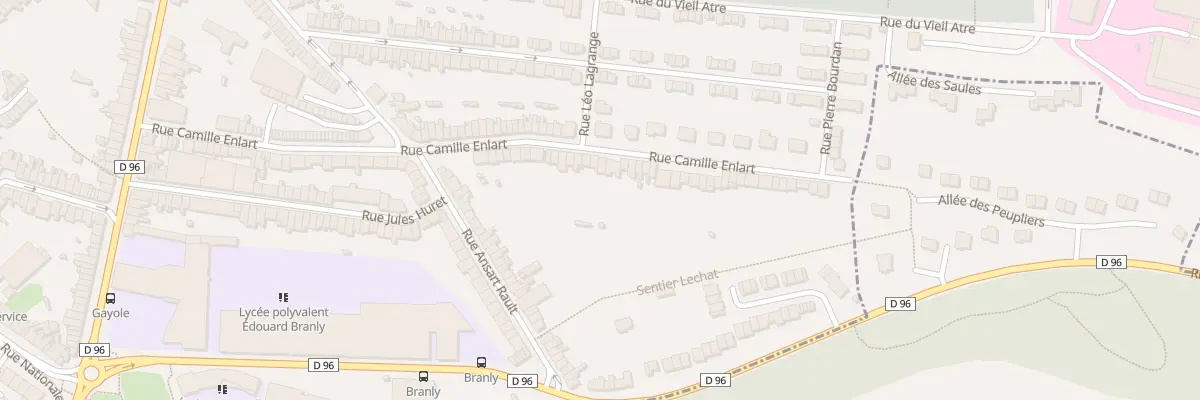 Plan du 98 Rue Camille Enlart à Boulogne-sur-Mer