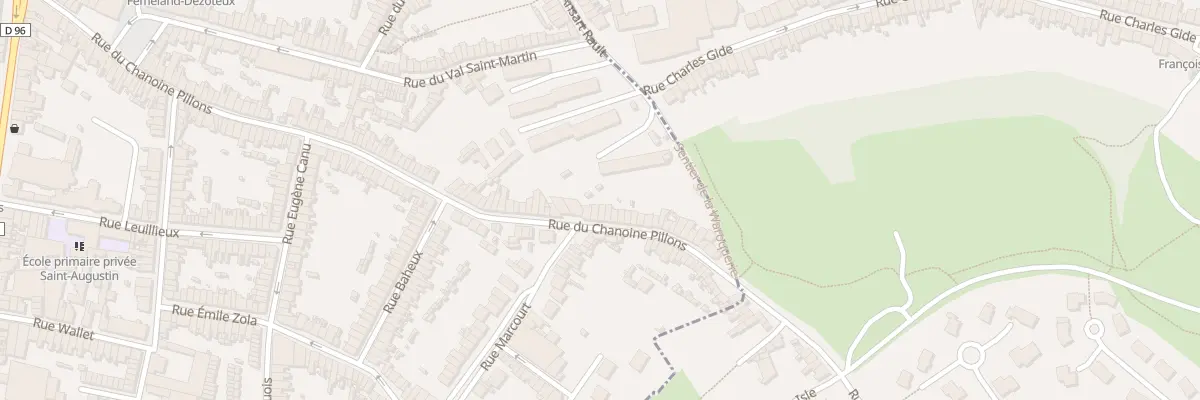 Plan du 155 Rue du Chanoine Pillons à Boulogne-sur-Mer
