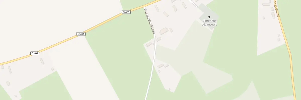 Plan du 10 Rue du Vaudeleau à Bézancourt