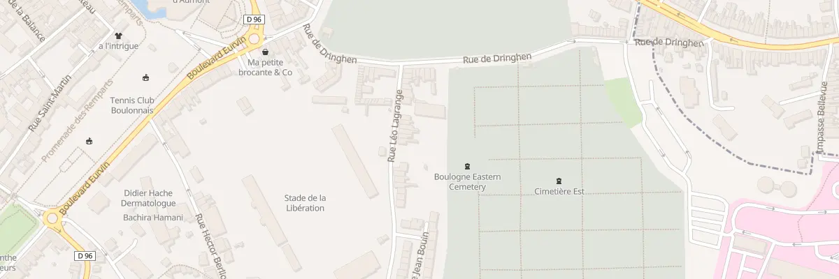 Plan du 32 Rue Leo Lagrange à Boulogne-sur-Mer