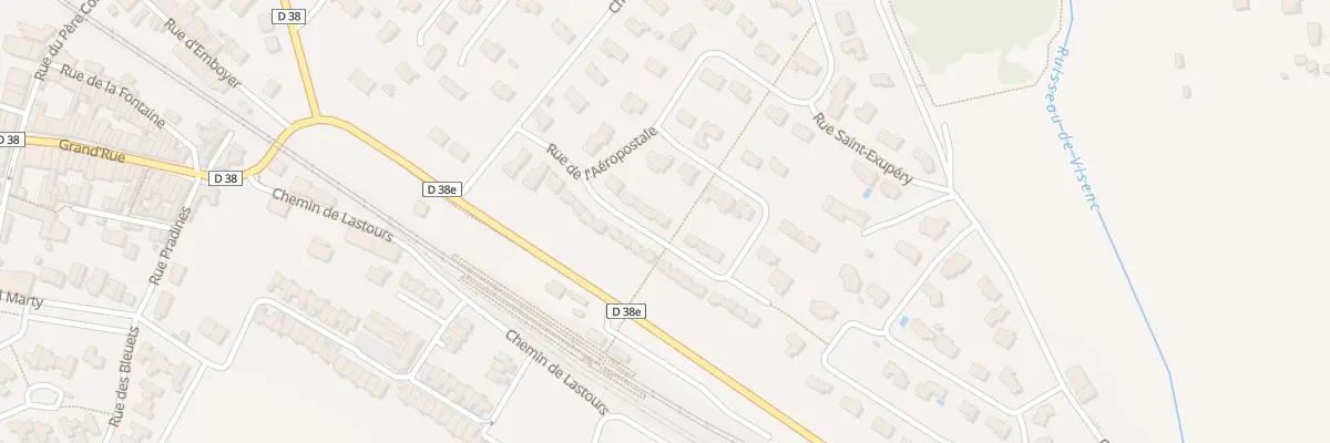 Plan du 5 Rue Jacqueline Auriol à Baziège