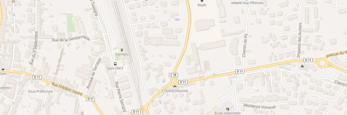 Plan du 9 Av de la Rijole à Pamiers