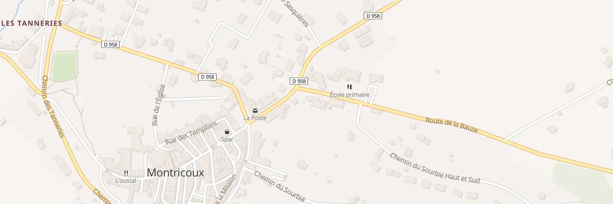 Plan du 6 Rte de la Bauze à Montricoux