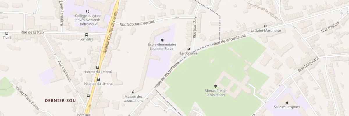 Plan du 33 Rue de Wicardenne à Boulogne-sur-Mer