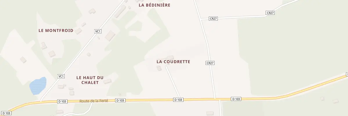 Plan du 29 Rte de la Ferte St Cyr à Crouy-sur-Cosson