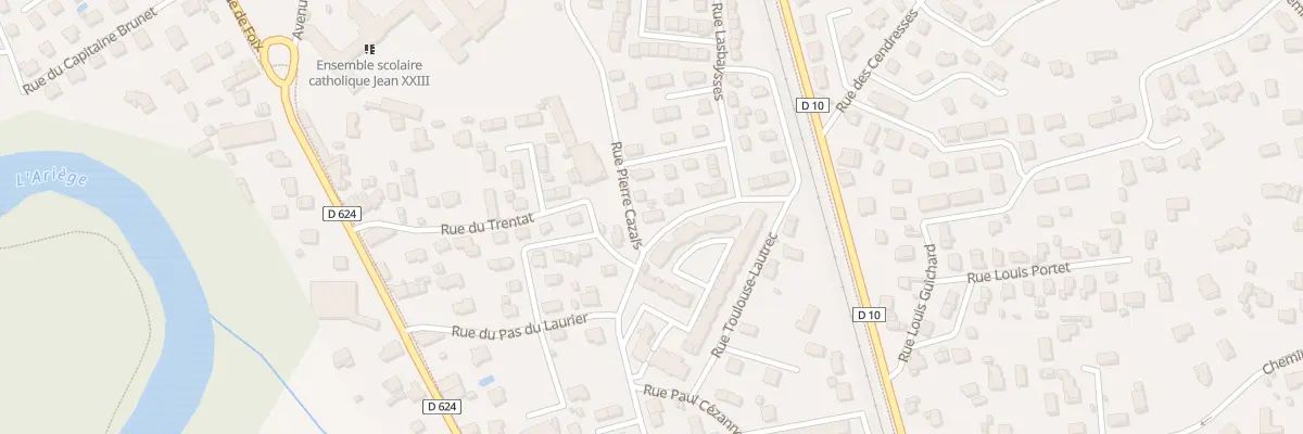 Plan du 9 Rue du Pas de Laurier à Pamiers