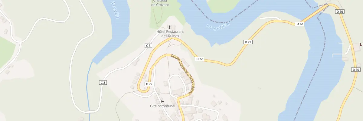 Plan du 8 Rte Isabelle d’Angoulême à Crozant