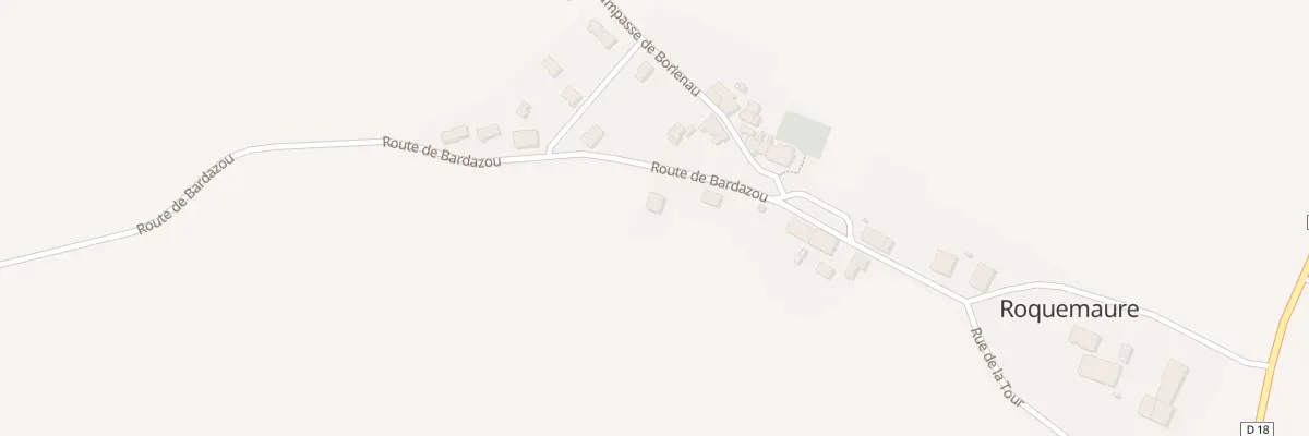 Plan du 121 Rte de Bardazou à Roquemaure