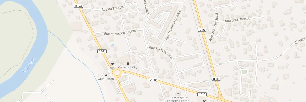 Plan du 14 Rue du Senateur Paul Laffont à Pamiers