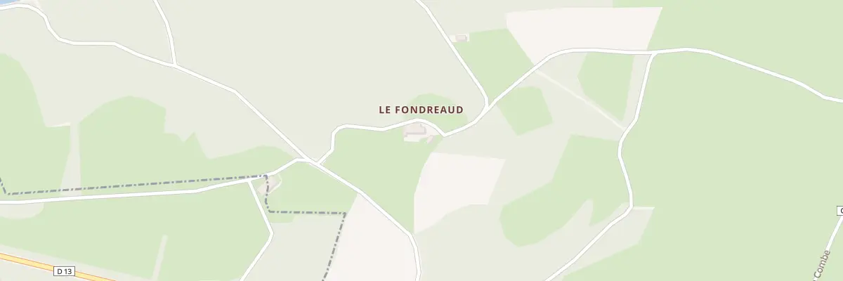 Plan du 2 Le Fondreau à Cheissoux
