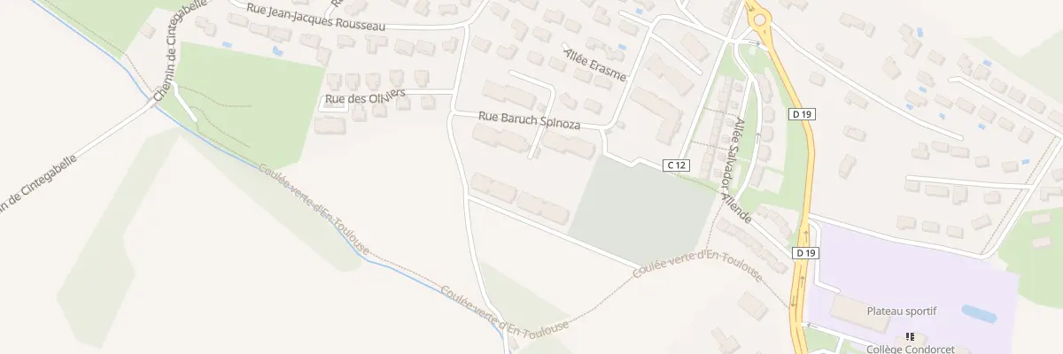 Plan du 2 Imp Baruch Spinoza à Nailloux