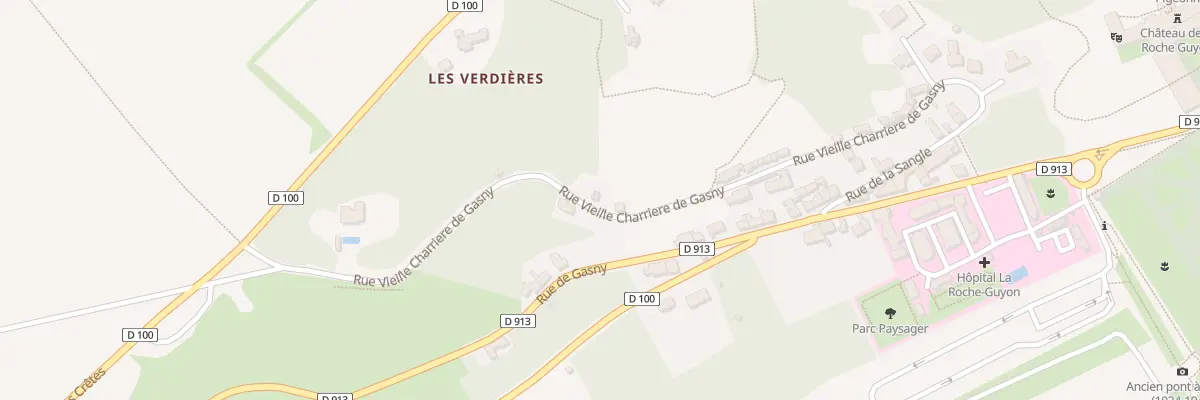 Plan du 28 Rue Vieille Charriere de Gasny à La Roche-Guyon