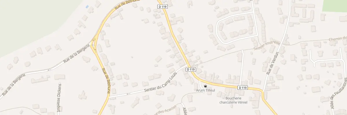 Plan du 31 Rue de la Paix à Condette
