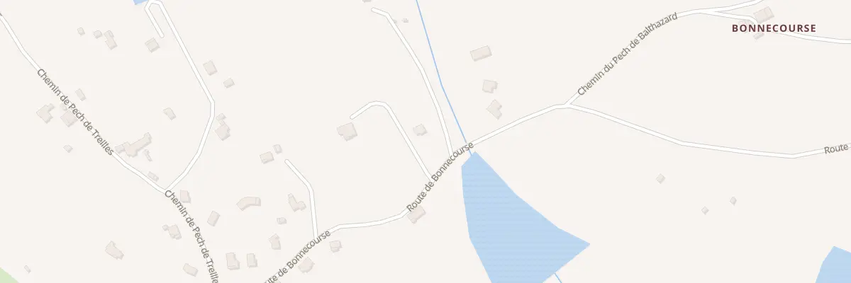 Plan du 5521 Pech de Las Treilles à Puylaroque