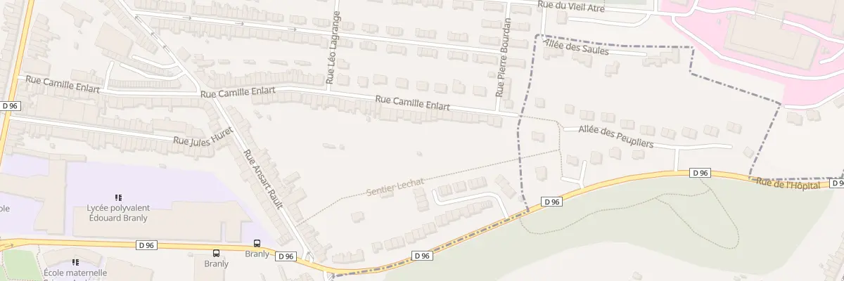 Plan du 126 Rue Camille Enlart à Boulogne-sur-Mer