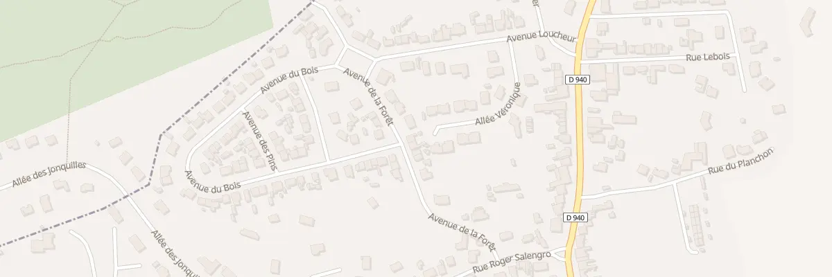 Plan du 174 Av de la Forêt à Cucq