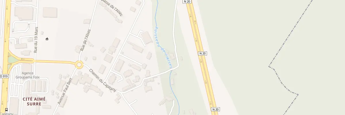 Plan du 9023 Le Capitany à Foix