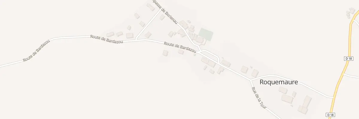 Plan du 75 Rte de Bardazou à Roquemaure