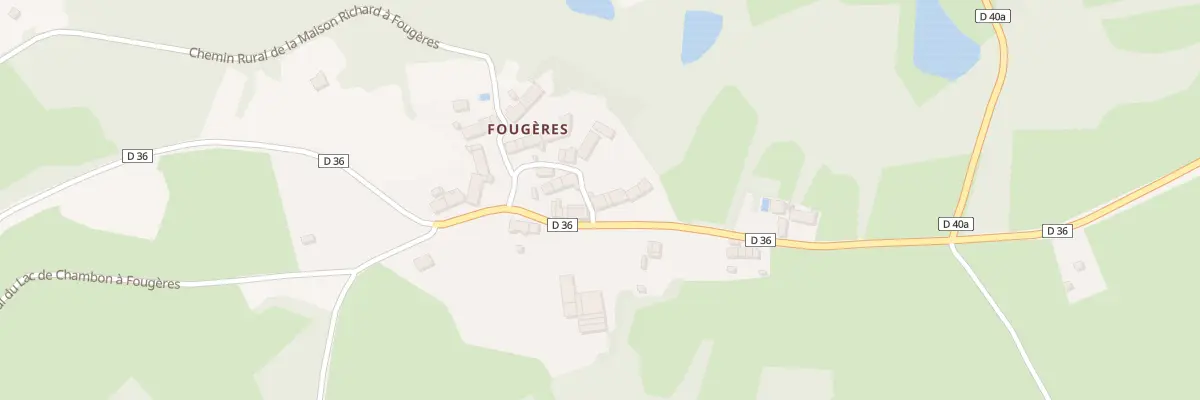 Plan du 18 Fougères à Saint-Plantaire