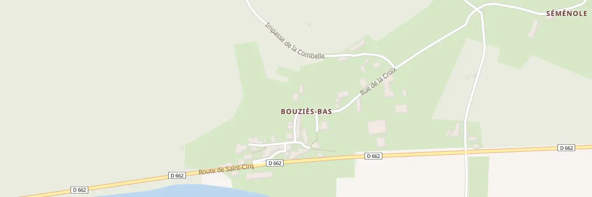 Plan du 5261 Bouzies Bas à Saint Géry-Vers