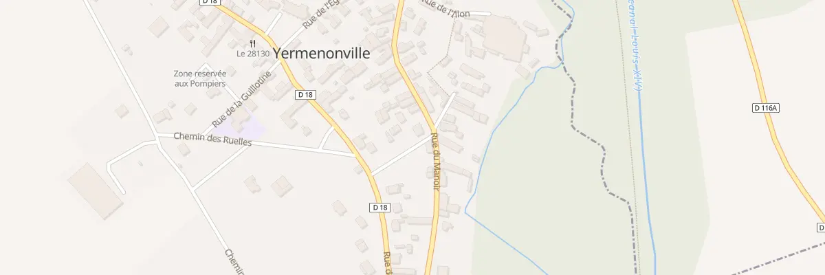Plan du 22 Rue du Manoir à Yermenonville
