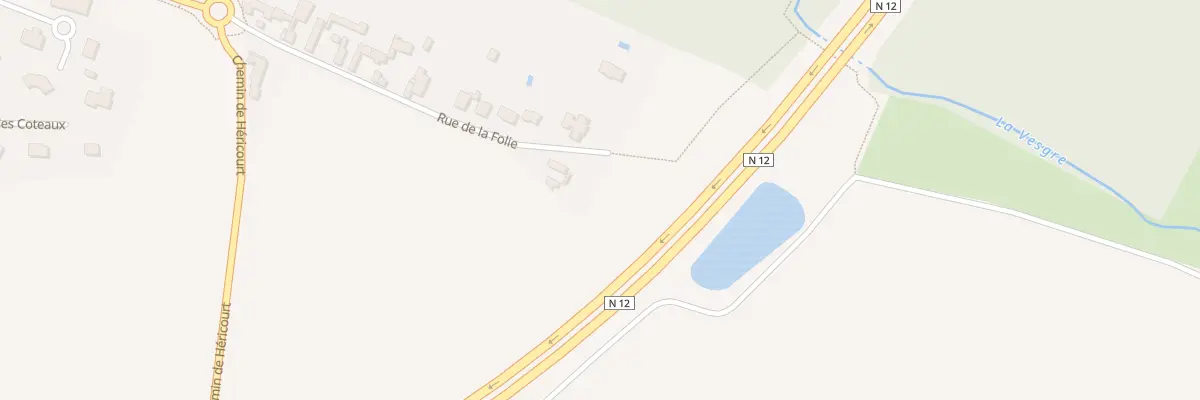 Plan du 16 Rue de la Folie à Maulette