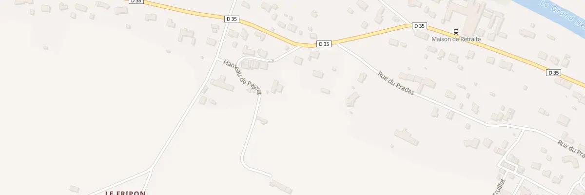 Plan du 3 Peyret à Calmont