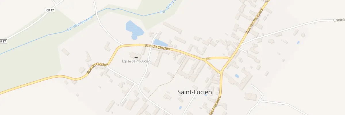 Plan du 5 Rue du Clocher à Saint-Lucien