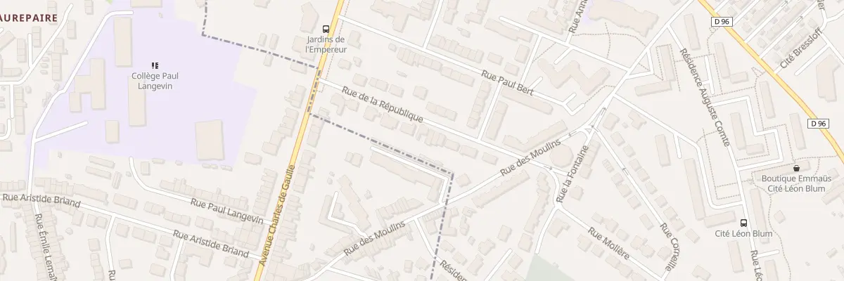 Plan du 18 Rue de la Republique à Saint-Martin-Boulogne