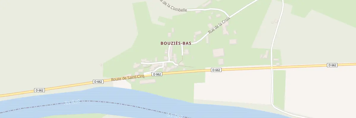 Plan du 5043F Bouzies Bas à Saint Géry-Vers