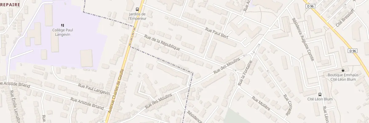 Plan du 24 Rue de la Republique à Saint-Martin-Boulogne
