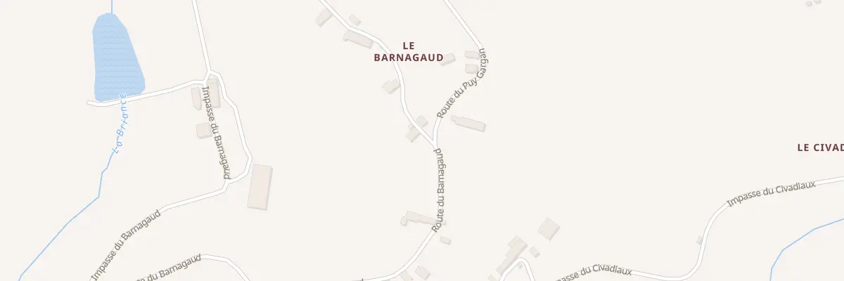 Plan du 1333 Rte du Barnagaud à La Croisille-sur-Briance