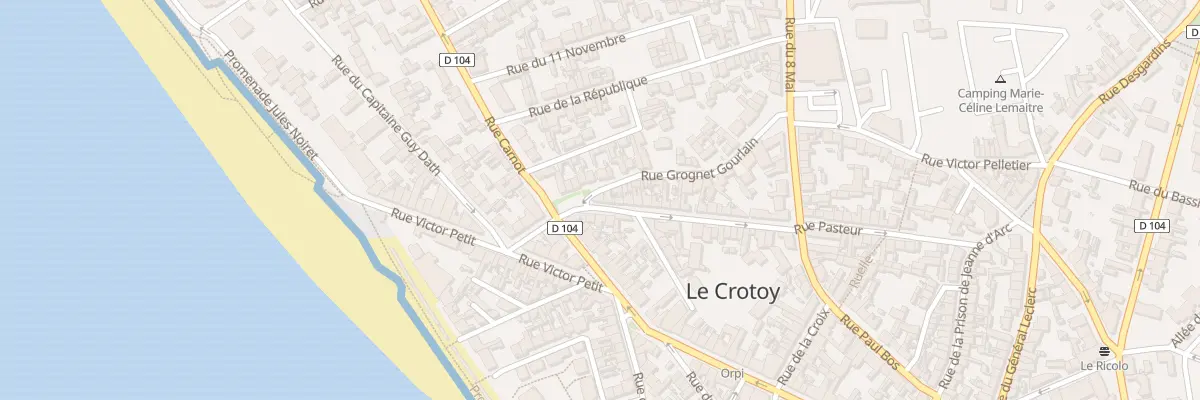 Plan du 1 Rue Pasteur au Crotoy