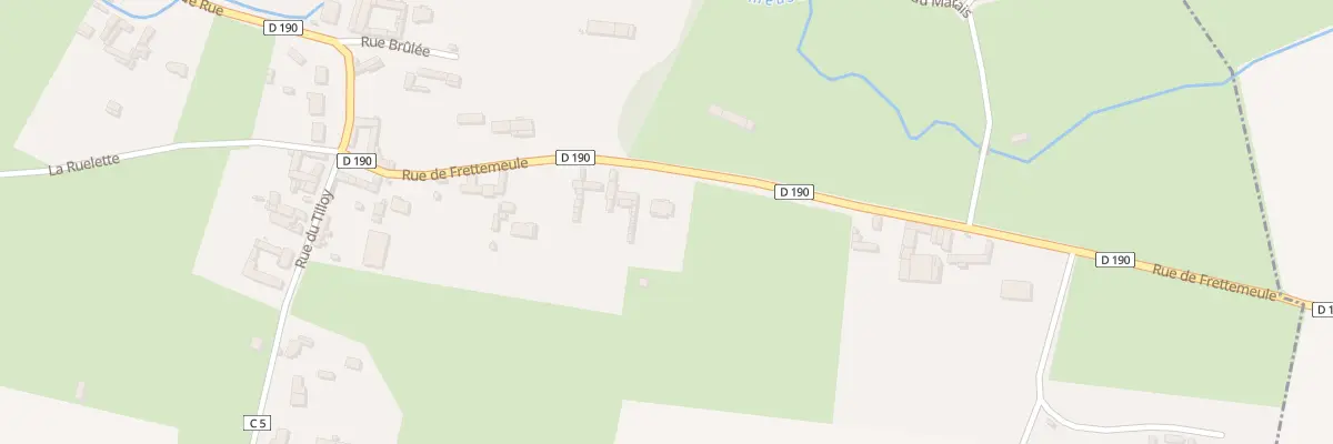 Plan du 9001 Rue de Frettemeule à Maisnières